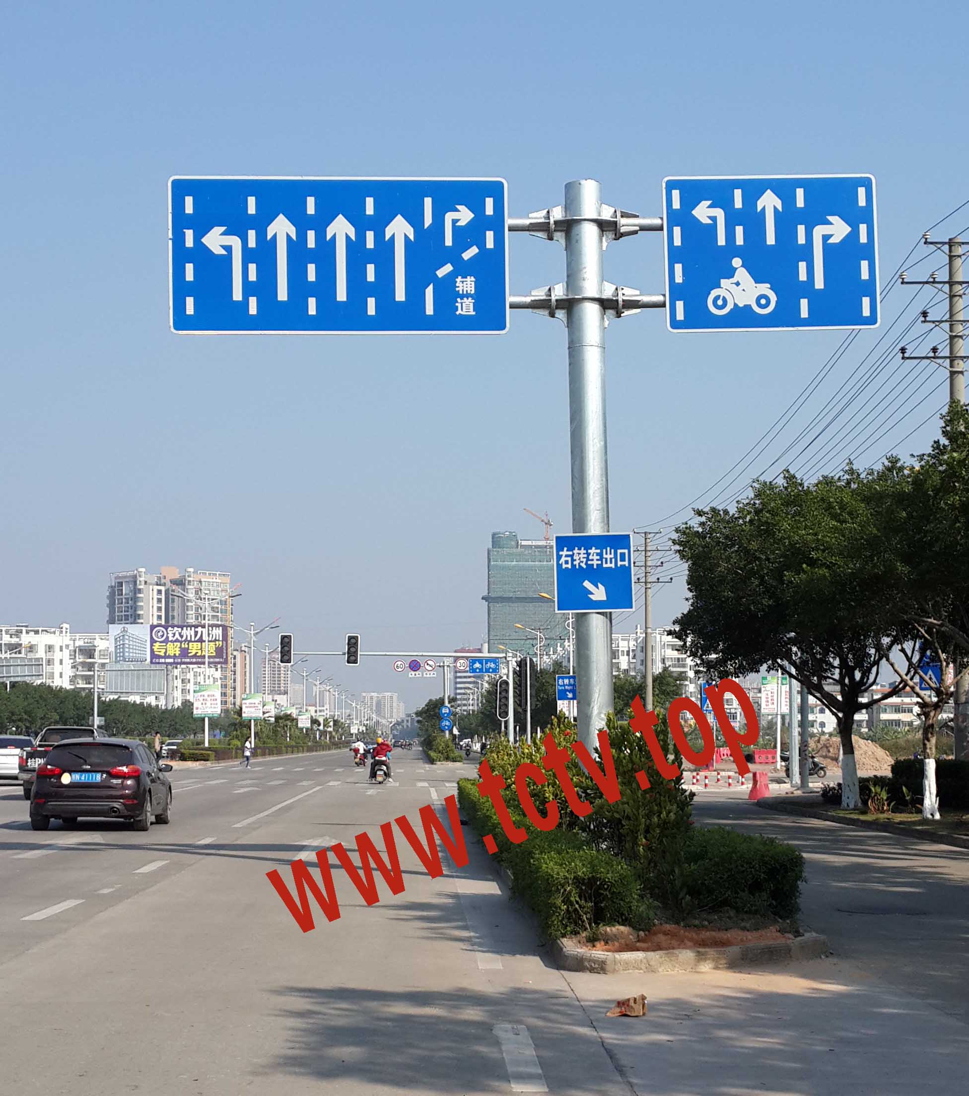 钦州城市道路指示